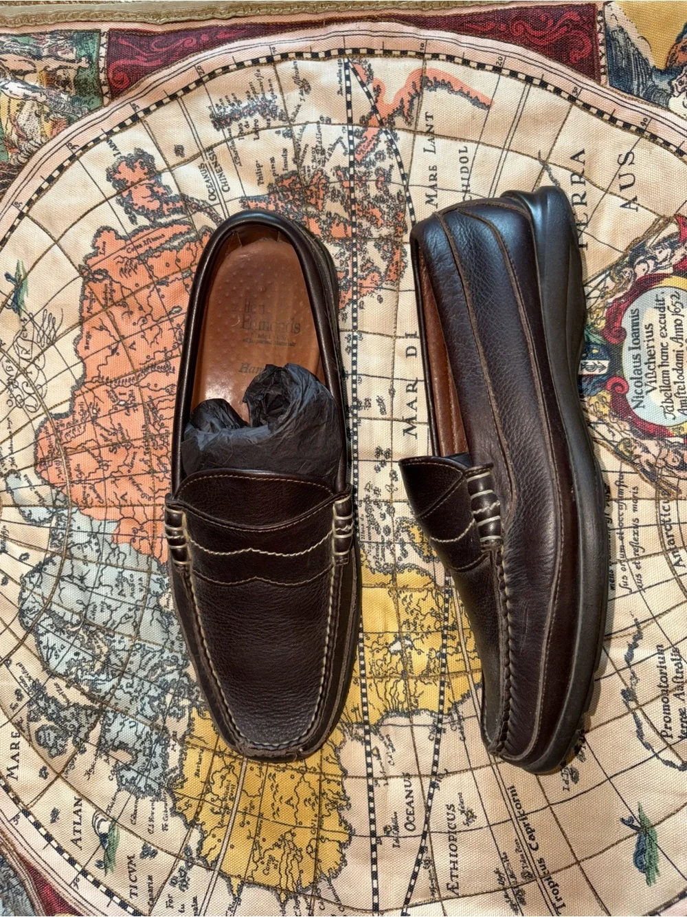Allen Edmonds Dark Brown Leather Penny Loafers